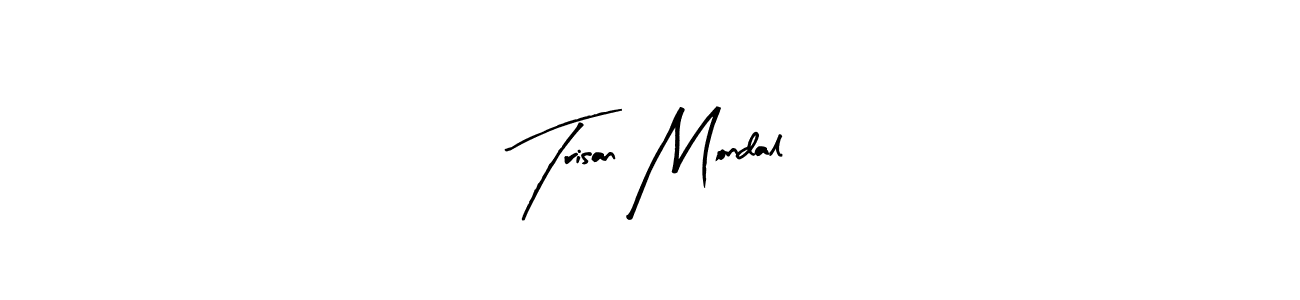 Also we have Trisan Mondal name is the best signature style. Create professional handwritten signature collection using Arty Signature autograph style. Trisan Mondal signature style 8 images and pictures png