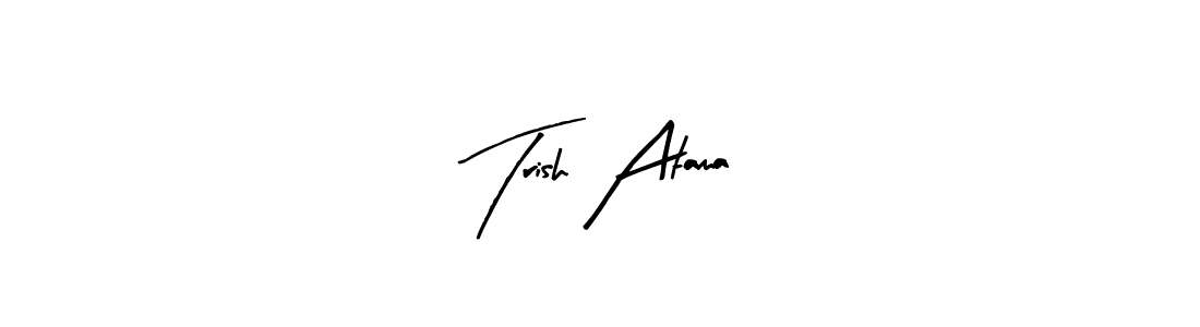 Once you've used our free online signature maker to create your best signature Arty Signature style, it's time to enjoy all of the benefits that Trish Atama name signing documents. Trish Atama signature style 8 images and pictures png
