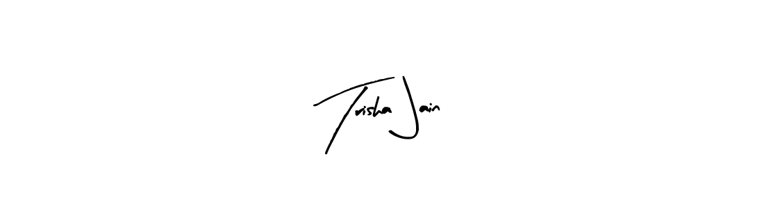 Similarly Arty Signature is the best handwritten signature design. Signature creator online .You can use it as an online autograph creator for name Trisha Jain. Trisha Jain signature style 8 images and pictures png
