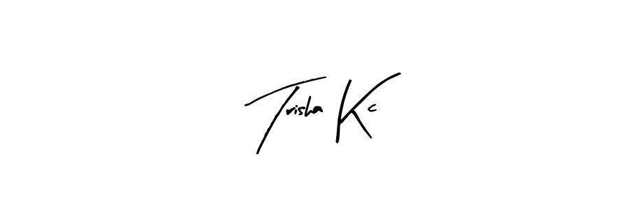 Make a beautiful signature design for name Trisha Kc. With this signature (Arty Signature) style, you can create a handwritten signature for free. Trisha Kc signature style 8 images and pictures png