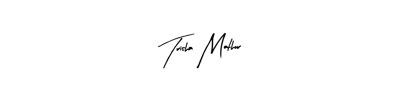 Also You can easily find your signature by using the search form. We will create Trisha Mathur name handwritten signature images for you free of cost using Arty Signature sign style. Trisha Mathur signature style 8 images and pictures png