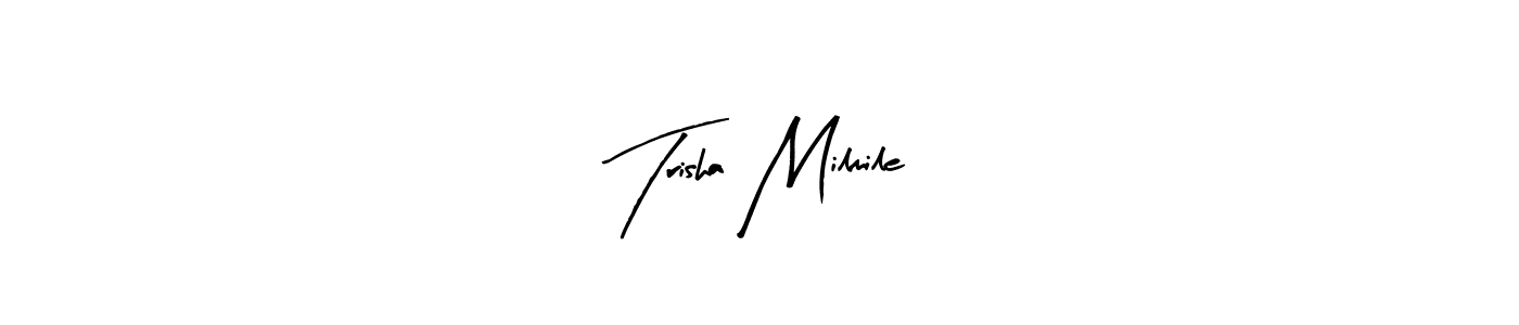 Best and Professional Signature Style for Trisha Milmile. Arty Signature Best Signature Style Collection. Trisha Milmile signature style 8 images and pictures png