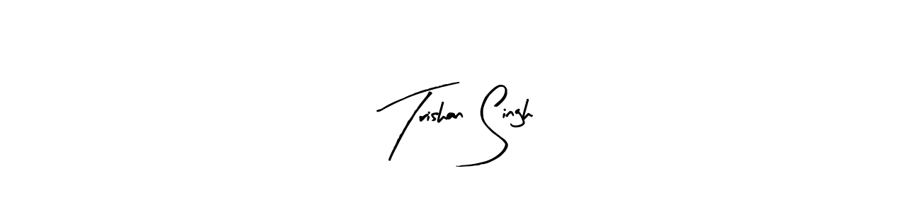 Create a beautiful signature design for name Trishan Singh. With this signature (Arty Signature) fonts, you can make a handwritten signature for free. Trishan Singh signature style 8 images and pictures png