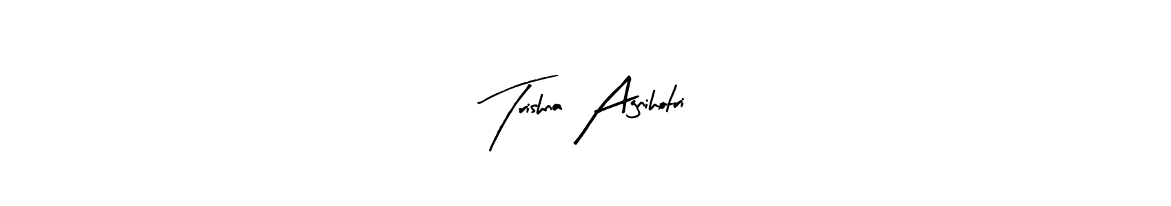 Make a short Trishna Agnihotri signature style. Manage your documents anywhere anytime using Arty Signature. Create and add eSignatures, submit forms, share and send files easily. Trishna Agnihotri signature style 8 images and pictures png