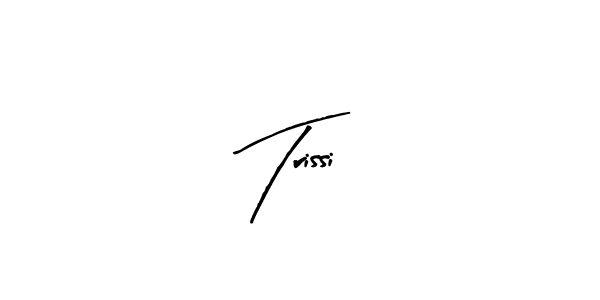 Arty Signature is a professional signature style that is perfect for those who want to add a touch of class to their signature. It is also a great choice for those who want to make their signature more unique. Get Trissi name to fancy signature for free. Trissi signature style 8 images and pictures png