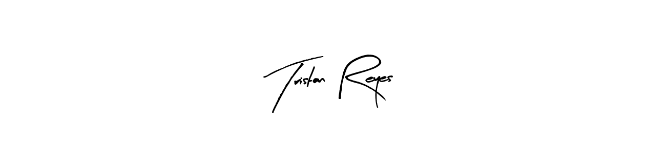 You should practise on your own different ways (Arty Signature) to write your name (Tristan Reyes) in signature. don't let someone else do it for you. Tristan Reyes signature style 8 images and pictures png
