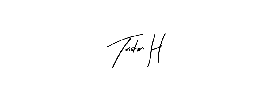 Make a beautiful signature design for name Triston H. Use this online signature maker to create a handwritten signature for free. Triston H signature style 8 images and pictures png