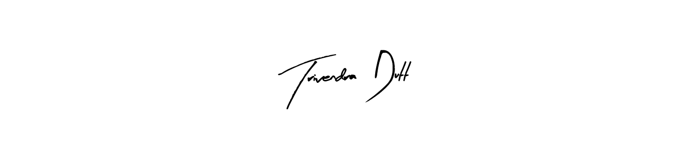 Similarly Arty Signature is the best handwritten signature design. Signature creator online .You can use it as an online autograph creator for name Trivendra Dutt. Trivendra Dutt signature style 8 images and pictures png