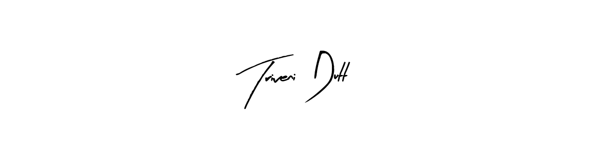 Design your own signature with our free online signature maker. With this signature software, you can create a handwritten (Arty Signature) signature for name Triveni Dutt. Triveni Dutt signature style 8 images and pictures png
