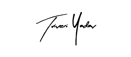 Create a beautiful signature design for name Triveni Yadav. With this signature (Arty Signature) fonts, you can make a handwritten signature for free. Triveni Yadav signature style 8 images and pictures png