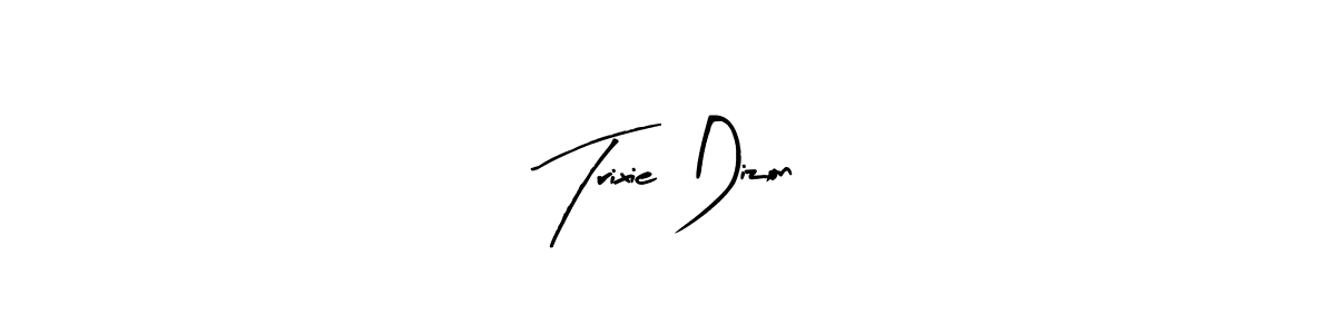 How to make Trixie Dizon signature? Arty Signature is a professional autograph style. Create handwritten signature for Trixie Dizon name. Trixie Dizon signature style 8 images and pictures png