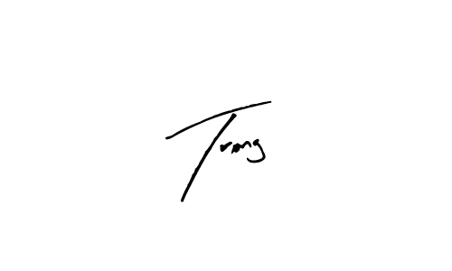 Arty Signature is a professional signature style that is perfect for those who want to add a touch of class to their signature. It is also a great choice for those who want to make their signature more unique. Get Trong name to fancy signature for free. Trong signature style 8 images and pictures png