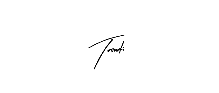 Trsurti stylish signature style. Best Handwritten Sign (Arty Signature) for my name. Handwritten Signature Collection Ideas for my name Trsurti. Trsurti signature style 8 images and pictures png