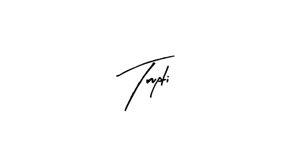 Make a beautiful signature design for name Trupti. With this signature (Arty Signature) style, you can create a handwritten signature for free. Trupti signature style 8 images and pictures png