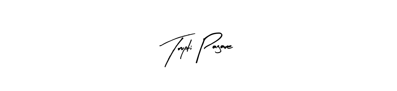 Make a beautiful signature design for name Trupti Pagare. With this signature (Arty Signature) style, you can create a handwritten signature for free. Trupti Pagare signature style 8 images and pictures png