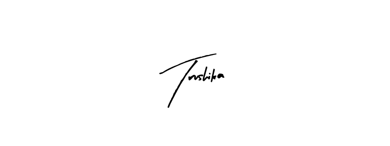 You can use this online signature creator to create a handwritten signature for the name Trushika. This is the best online autograph maker. Trushika signature style 8 images and pictures png