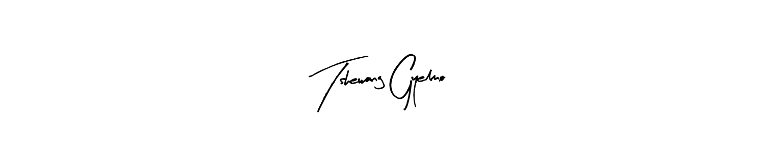 Make a beautiful signature design for name Tshewang Gyelmo. With this signature (Arty Signature) style, you can create a handwritten signature for free. Tshewang Gyelmo signature style 8 images and pictures png