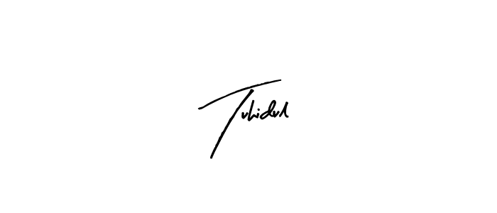 Tuhidul stylish signature style. Best Handwritten Sign (Arty Signature) for my name. Handwritten Signature Collection Ideas for my name Tuhidul. Tuhidul signature style 8 images and pictures png