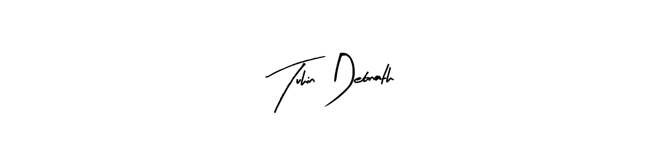 Design your own signature with our free online signature maker. With this signature software, you can create a handwritten (Arty Signature) signature for name Tuhin Debnath. Tuhin Debnath signature style 8 images and pictures png