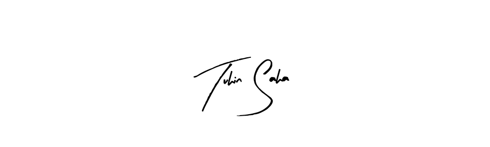 Also we have Tuhin Saha name is the best signature style. Create professional handwritten signature collection using Arty Signature autograph style. Tuhin Saha signature style 8 images and pictures png