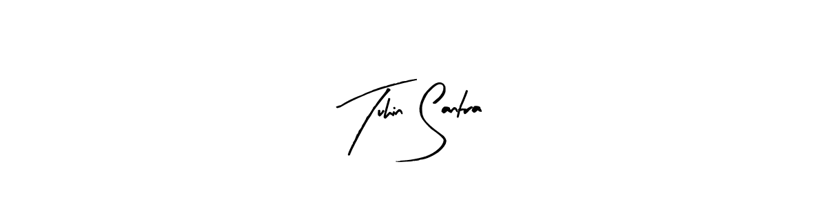 This is the best signature style for the Tuhin Santra name. Also you like these signature font (Arty Signature). Mix name signature. Tuhin Santra signature style 8 images and pictures png