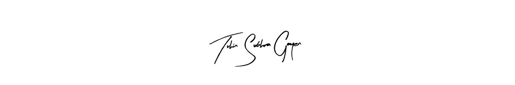 Use a signature maker to create a handwritten signature online. With this signature software, you can design (Arty Signature) your own signature for name Tuhin Subhra Gayen. Tuhin Subhra Gayen signature style 8 images and pictures png