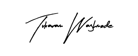Give your name Tukaram Waghmode an exquisite flair with the Arty Signature script font. Ideal for contracts, resumes, and formal letterheads. Tukaram Waghmode signature style 8 images and pictures png
