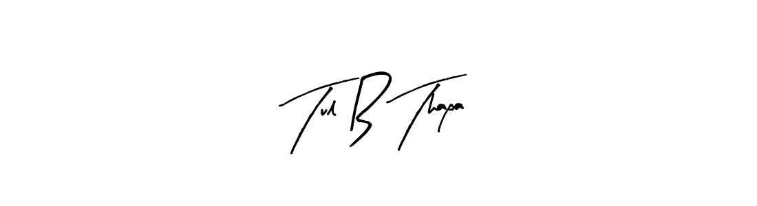 Similarly Arty Signature is the best handwritten signature design. Signature creator online .You can use it as an online autograph creator for name Tul B Thapa. Tul B Thapa signature style 8 images and pictures png