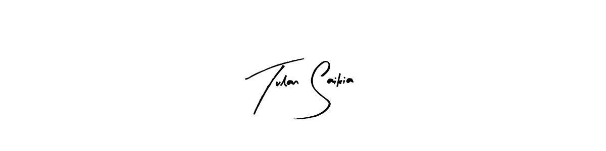 Design your own signature with our free online signature maker. With this signature software, you can create a handwritten (Arty Signature) signature for name Tulan Saikia. Tulan Saikia signature style 8 images and pictures png