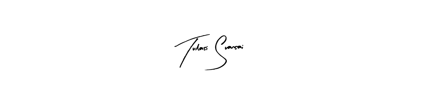 Use a signature maker to create a handwritten signature online. With this signature software, you can design (Arty Signature) your own signature for name Tulasi Suansai. Tulasi Suansai signature style 8 images and pictures png