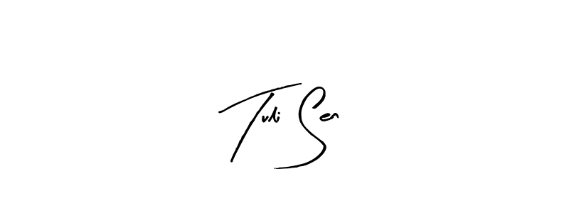 You should practise on your own different ways (Arty Signature) to write your name (Tuli Sen) in signature. don't let someone else do it for you. Tuli Sen signature style 8 images and pictures png