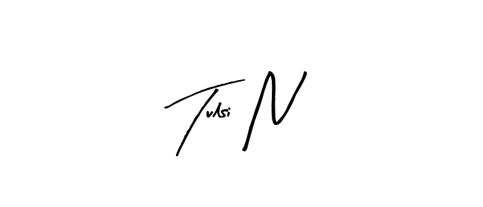 You should practise on your own different ways (Arty Signature) to write your name (Tulsi N) in signature. don't let someone else do it for you. Tulsi N signature style 8 images and pictures png
