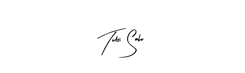 The best way (Arty Signature) to make a short signature is to pick only two or three words in your name. The name Tulsi Sahu include a total of six letters. For converting this name. Tulsi Sahu signature style 8 images and pictures png