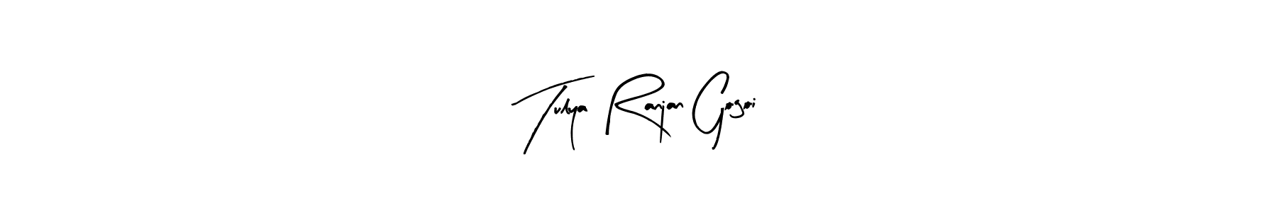 The best way (Arty Signature) to make a short signature is to pick only two or three words in your name. The name Tulya Ranjan Gogoi include a total of six letters. For converting this name. Tulya Ranjan Gogoi signature style 8 images and pictures png