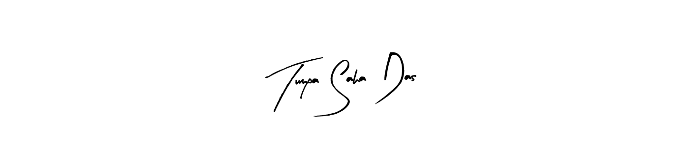 Make a beautiful signature design for name Tumpa Saha Das. With this signature (Arty Signature) style, you can create a handwritten signature for free. Tumpa Saha Das signature style 8 images and pictures png