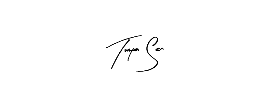 Arty Signature is a professional signature style that is perfect for those who want to add a touch of class to their signature. It is also a great choice for those who want to make their signature more unique. Get Tumpa Sen name to fancy signature for free. Tumpa Sen signature style 8 images and pictures png