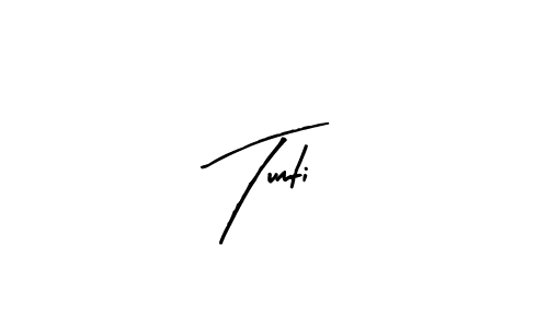Arty Signature is a professional signature style that is perfect for those who want to add a touch of class to their signature. It is also a great choice for those who want to make their signature more unique. Get Tumti name to fancy signature for free. Tumti signature style 8 images and pictures png