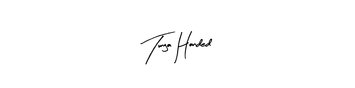 Similarly Arty Signature is the best handwritten signature design. Signature creator online .You can use it as an online autograph creator for name Tunga Handed. Tunga Handed signature style 8 images and pictures png