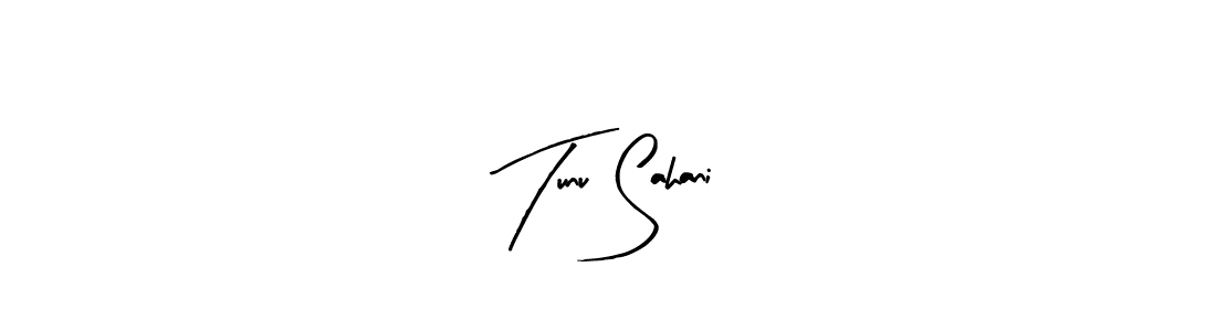 Also You can easily find your signature by using the search form. We will create Tunu Sahani name handwritten signature images for you free of cost using Arty Signature sign style. Tunu Sahani signature style 8 images and pictures png