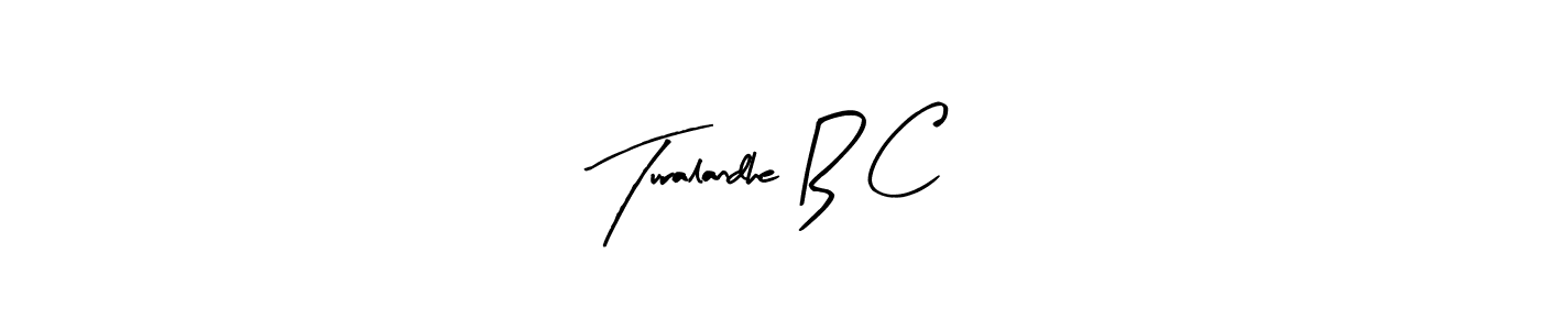 Similarly Arty Signature is the best handwritten signature design. Signature creator online .You can use it as an online autograph creator for name Turalandhe B C. Turalandhe B C signature style 8 images and pictures png
