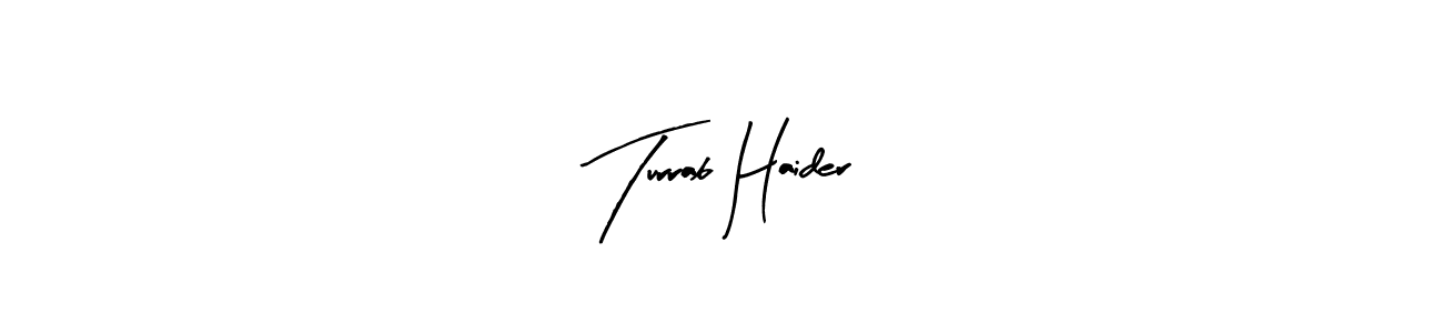How to Draw Turrab Haider signature style? Arty Signature is a latest design signature styles for name Turrab Haider. Turrab Haider signature style 8 images and pictures png