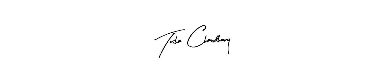 How to make Tusha Chaudhary signature? Arty Signature is a professional autograph style. Create handwritten signature for Tusha Chaudhary name. Tusha Chaudhary signature style 8 images and pictures png