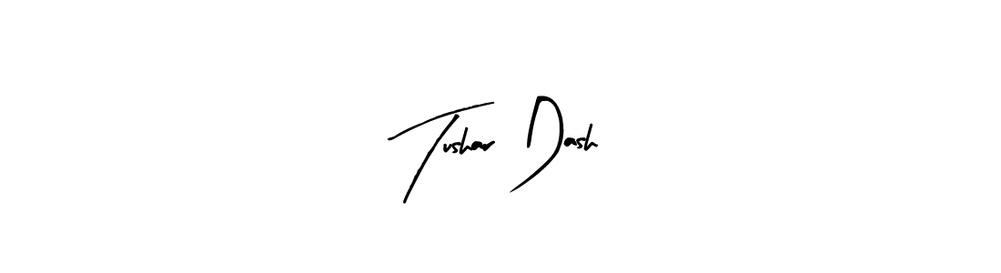 This is the best signature style for the Tushar Dash name. Also you like these signature font (Arty Signature). Mix name signature. Tushar Dash signature style 8 images and pictures png