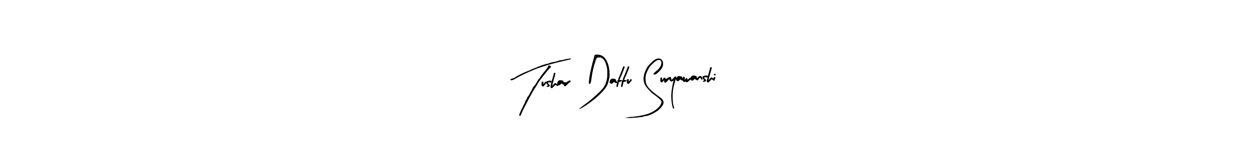 Similarly Arty Signature is the best handwritten signature design. Signature creator online .You can use it as an online autograph creator for name Tushar Dattu Suryawanshi. Tushar Dattu Suryawanshi signature style 8 images and pictures png