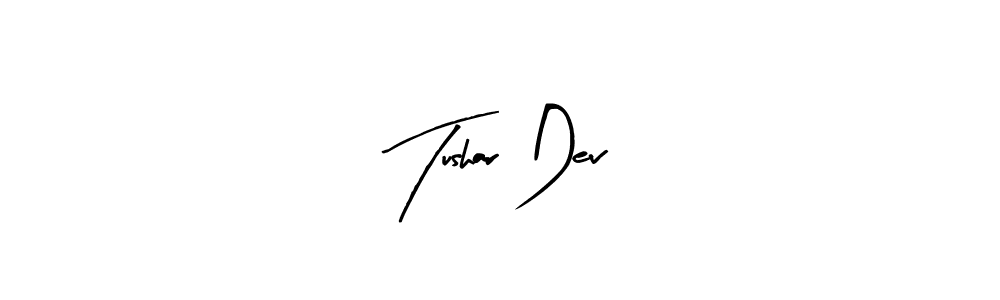 Design your own signature with our free online signature maker. With this signature software, you can create a handwritten (Arty Signature) signature for name Tushar Dev. Tushar Dev signature style 8 images and pictures png