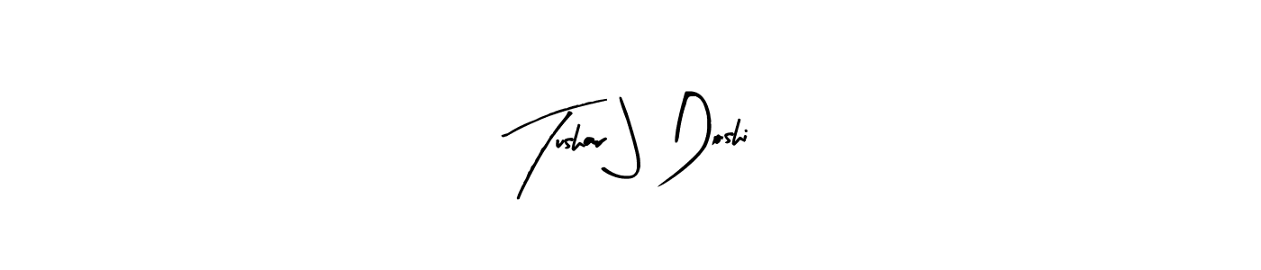 Similarly Arty Signature is the best handwritten signature design. Signature creator online .You can use it as an online autograph creator for name Tushar J Doshi. Tushar J Doshi signature style 8 images and pictures png