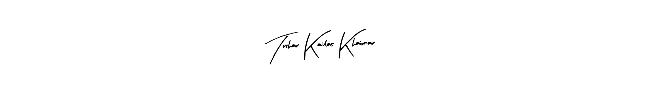 It looks lik you need a new signature style for name Tushar Kailas Khairnar. Design unique handwritten (Arty Signature) signature with our free signature maker in just a few clicks. Tushar Kailas Khairnar signature style 8 images and pictures png