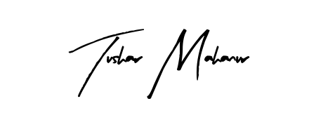 Looking for an artistic signature for Tushar Mahanur? The Arty Signature calligraphy style gives a sophisticated flow suitable for business cards and emails. Tushar Mahanur signature style 8 images and pictures png