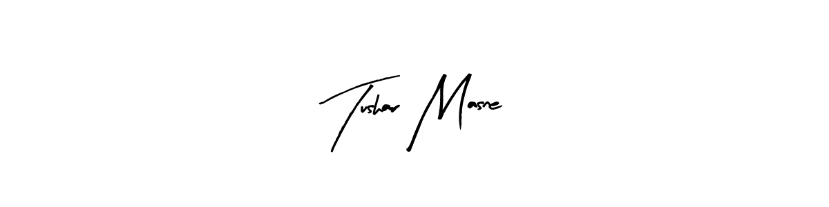 Best and Professional Signature Style for Tushar Masne. Arty Signature Best Signature Style Collection. Tushar Masne signature style 8 images and pictures png