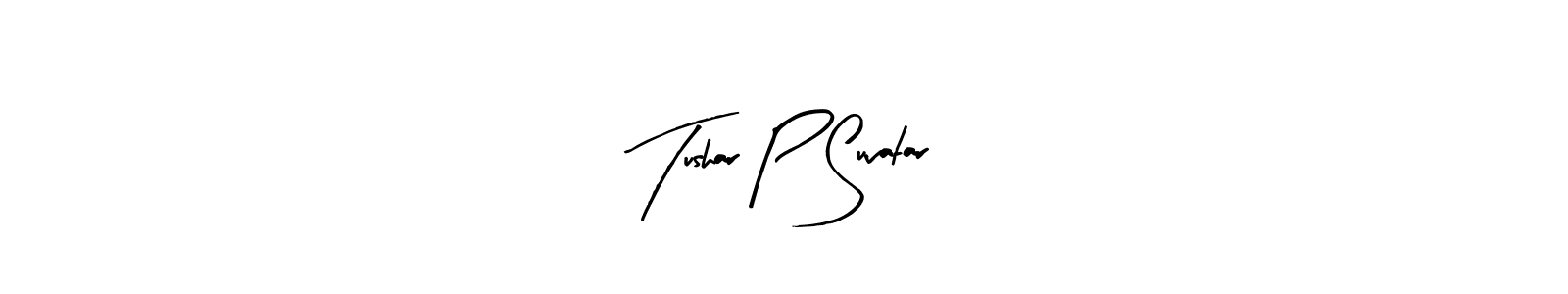 Arty Signature is a professional signature style that is perfect for those who want to add a touch of class to their signature. It is also a great choice for those who want to make their signature more unique. Get Tushar P Suvatar name to fancy signature for free. Tushar P Suvatar signature style 8 images and pictures png